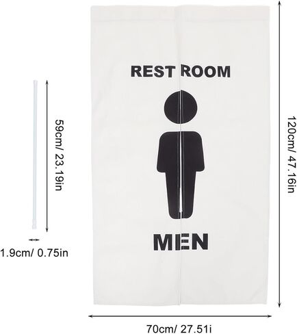 Alipis Toilet Hanging Door Curtain 70x120cm No Punching Universal Privacy Curtain for Public Restrooms Commercial Spaces Half-Drape Decorative in Saudi Arabia