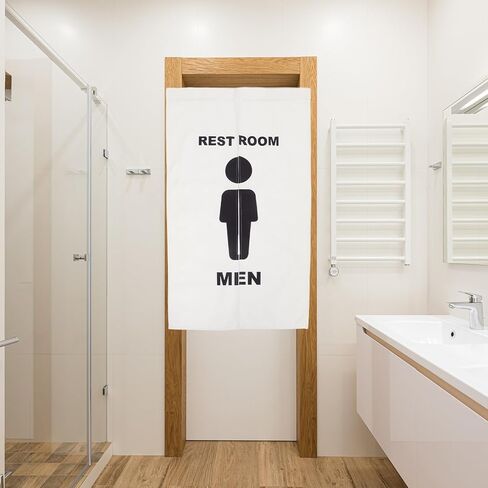 Alipis Toilet Hanging Door Curtain 70x120cm No Punching Universal Privacy Curtain for Public Restrooms Commercial Spaces Half-Drape Decorative in Saudi Arabia