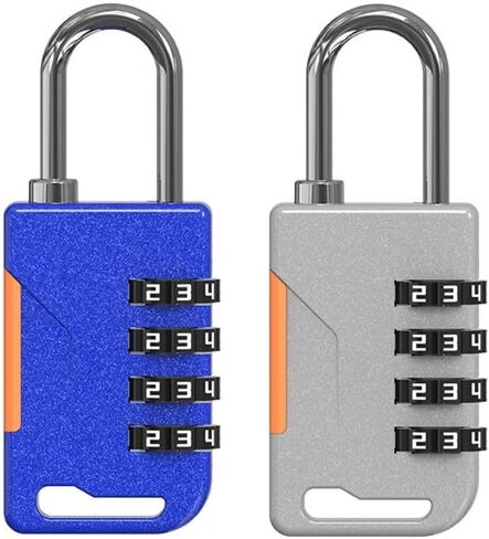 Dormitory Cabinet Lock Anti-Theft Portable Padlock Luggage Combination Lock Durable Zinc Alloy Security Coded(Black) in Saudi Arabia