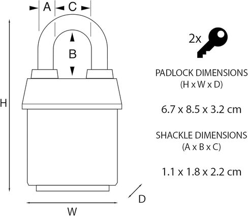 قفل MASTER LOCK شديد التحمل مقاوم للطقس [معتمد من التأمين CEN] [قيد مغلق] [مفتاح] [خارجي] 6327EURDCC - للنقل والتطبيقات الصناعية in Kuwait