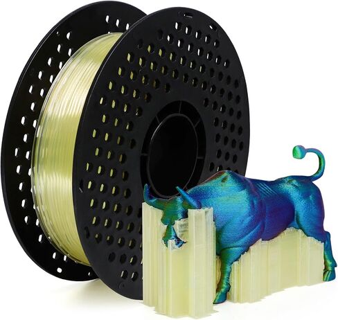 YOUSU Upgraded PVA Filament 1.75mm, 500g - Enhanced Water-Soluble Speed & Softening Effect, Water-Soluble Support Material for 3D Printers, Compatible with PLA & Most FDM Printers in Saudi Arabia