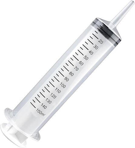 150ml Large Plastic Syringe Catheter Tip – Individually Sealed Big Syringe for Liquid, Paint, Epoxy Resin, Oil, Watering Plants, Jello Shots, Oral Feeding (Pack of 4) in Saudi Arabia