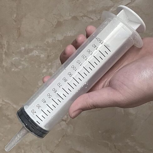 150ml Large Plastic Syringe Catheter Tip – Individually Sealed Big Syringe for Liquid, Paint, Epoxy Resin, Oil, Watering Plants, Jello Shots, Oral Feeding (Pack of 4) in Saudi Arabia