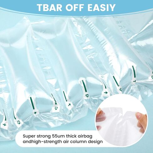 وسائد هوائية للشحن مع أكياس هوائية لتغليف المضخة، عدد 500 حشوة تعبئة قابلة للنفخ، لوازم شحن بديلة لتعبئة الفول السوداني، حشوات المحفظة للشكل 3.54 بوصة × 7.87 بوصة in Kuwait