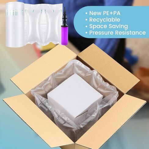 وسائد هوائية للشحن مع أكياس هوائية لتغليف المضخة، عدد 500 حشوة تعبئة قابلة للنفخ، لوازم شحن بديلة لتعبئة الفول السوداني، حشوات المحفظة للشكل 3.54 بوصة × 7.87 بوصة in Kuwait