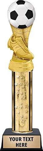 Crown Awards Soccer Trophy for Kids with Custom Engraving, Gold Stars MVP Soccer Trophies Prime in Saudi Arabia