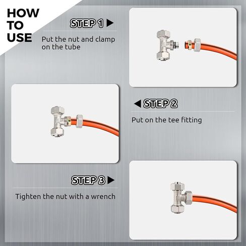 Generic تركيبات سباكة ملولبة، قطعتان من موصلات الأنابيب ثلاثية الاتجاهات، تركيبات تي شيرت متساوية متينة، موصل أنابيب T من النحاس المكرر، لأنظمة الأنابيب 3/4 in Saudi Arabia