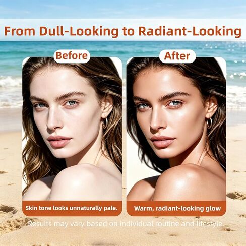 Skin Tanning Gummies | Fast-Acting Sunless Tanning for Women, Glowing Hydrated Skin with Natural Bronze Glow, Non-GMO, Sugar-Free, 60 Count in Saudi Arabia