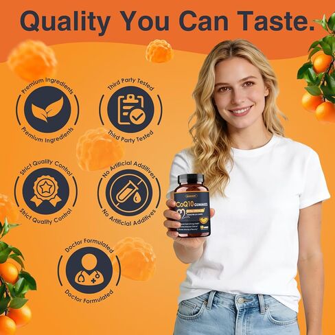 ZEBORA CoQ10 200 ملغ علكة، أنزيم Q10 لدعم صحة القلب والمناعة، مضاد أكسدة قوي، يعزز الطاقة، نكهة البرتقال الطبيعية، غير معدل وراثيًا، 90 علكة in Saudi Arabia