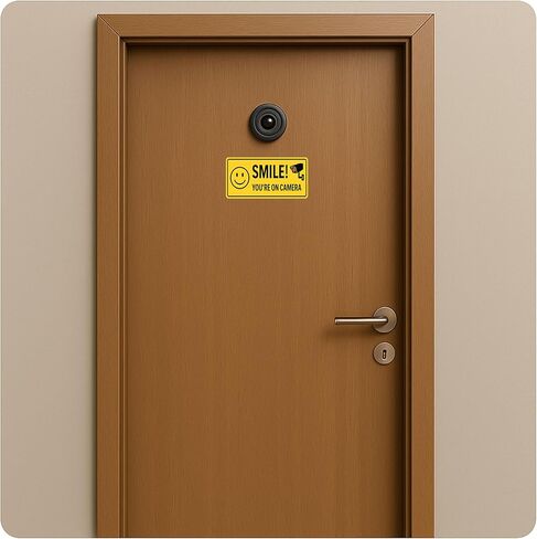 20Pcs Smile You're On Camera Sign Sticker - 10pcs(9"x4") + 10pcs(4"x2") Smile You're On Camera Sticker – Vibrant & Long-Lasting Colors Caution Warning Vinyl Stickers in Saudi Arabia