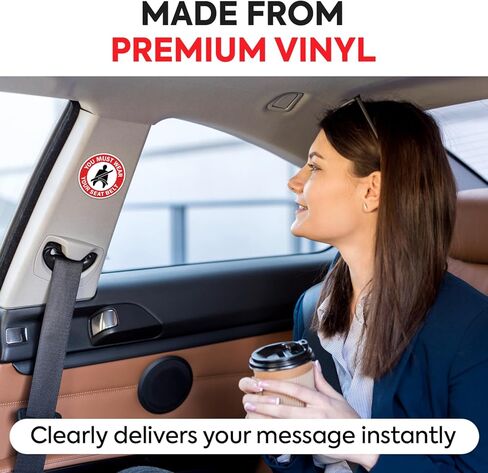 | (9 Pcs) You Must Wear Your Seatbelt Stickers – 2" – Strong Adhesive, Durable, Weatherproof Caution Warning Safety Sign. Perfect Car Truck Taxi Sticker in Saudi Arabia