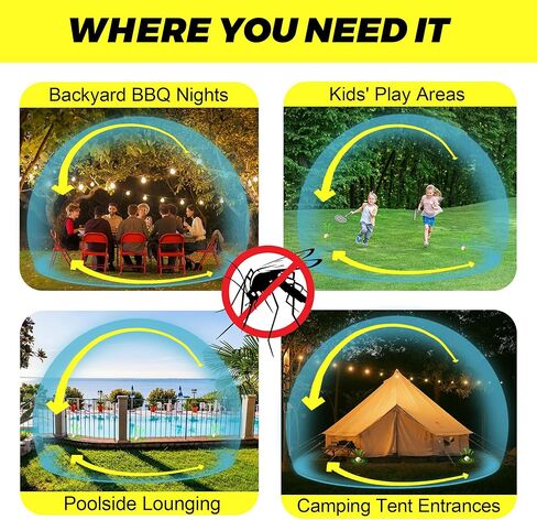 Mosquito Repellent Balls 12 PCS, Outdoor, Indoor, Travel Size | 30-Day Protection, Non-Toxic & Plant-Based | Safe for Kids, Pets | Patio, Camping, Yard Defense in Saudi Arabia