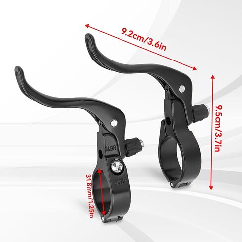 Bike Brake Levers, 1 Pair Bicycle Brake Levers Aluminium Alloy Bike Brake Handle Universal 31.8mm for Most Bicycle, Road Bike, Mountain Bike in Saudi Arabia