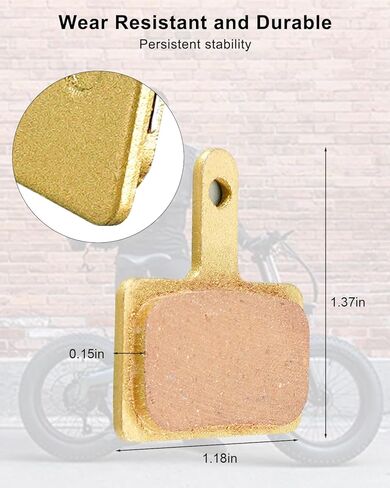 2Pcs E-Bike Brake Pads Fit for Ridstar Q20 MINI Lite H20 Electric Bikes, Front Rear Semi-Metallic Disc Bike Pad in Saudi Arabia