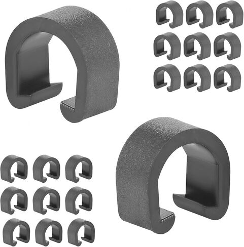 Qrity 40 Pcs Bike Cable Clamps, Road Bicycle Mountain Bike C-Clips Housing Hose Guide Clamps, for Brake Derailleur Shift Cables or Oil Tube in Saudi Arabia