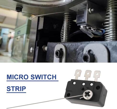 6Pcs 125/250V AC 5A Micro Switch with 3Pin Switching Wire Micro Button Micro Switch Wire for Coin Acceptors Coin Tester Machines in Saudi Arabia