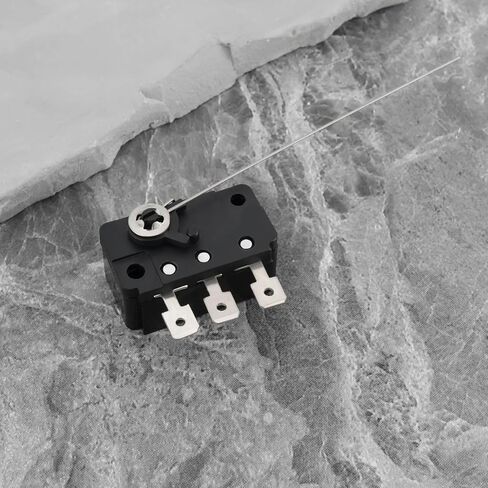 6Pcs 125/250V AC 5A Micro Switch with 3Pin Switching Wire Micro Button Micro Switch Wire for Coin Acceptors Coin Tester Machines in Saudi Arabia