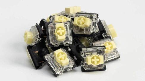 Gateron KS-33 Low Profile 2.0 Mechanical Switch Set 110PCS - Tactile Banana Switches 60gf, Clear Rebound, 3-Pin SMD LED Compatible, Dustproof Design, Enhanced Typing Feel, Upgrade from KS-27 in Saudi Arabia