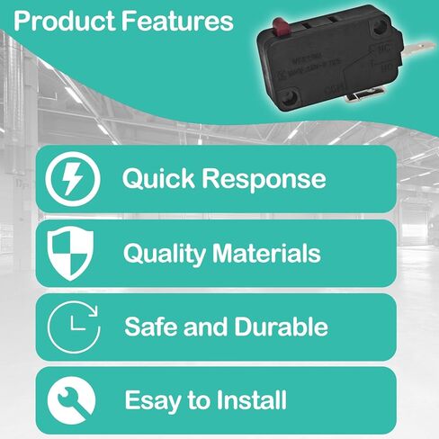 HK-14 NO Micro Switch (عبوة من 4) - 20A 250VAC SPST مفتاح المكبس المفتوح عادة - متوافق مع Honeywell V7-1S37D13 - أمان الباب والتحكم في الحد in Saudi Arabia