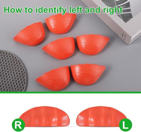 6pcs Shoe Inserts, Toe Cushion Fillers Make Shoes Fit Reusable Filler Half Insoles for Women Men Too Big Loose (Orange, Round) in Saudi Arabia