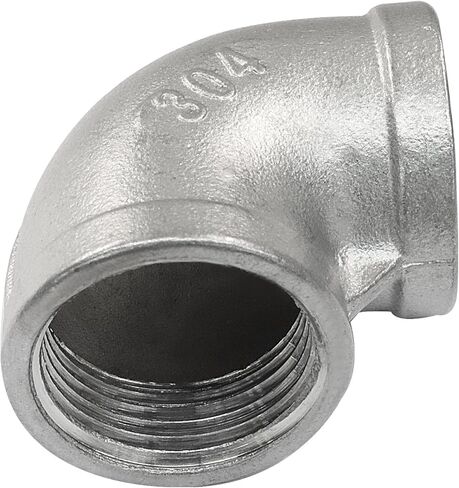 304 الفولاذ المقاوم للصدأ 90 درجة الكوع، 1 "إلى 1" أنثى إلى أنثى NPT تركيب الأنابيب الملولبة in Kuwait
