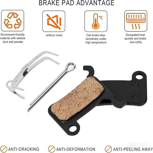 2 Pairs Brake Pads Compatible with Xiaomi 3 4 Pro Scooter Semi-Metallic Or Fill-Metallic MI 3 Brake Disc Pad Zoom XTECH HB100 Hydraulic Brake MTB Brake Disc Replacement Parts in Saudi Arabia