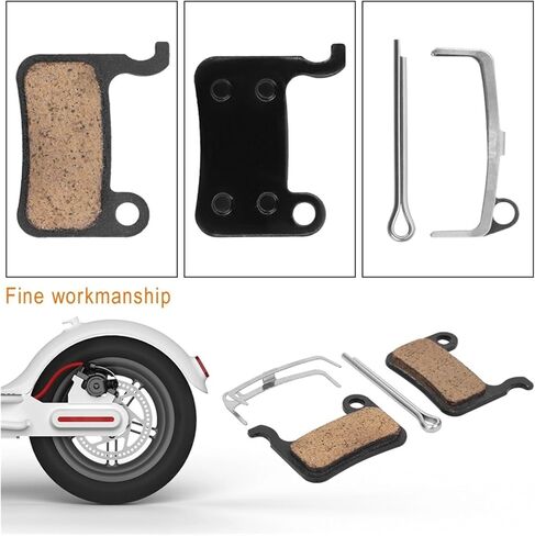 2 Pairs Brake Pads Compatible with Xiaomi 3 4 Pro Scooter Semi-Metallic Or Fill-Metallic MI 3 Brake Disc Pad Zoom XTECH HB100 Hydraulic Brake MTB Brake Disc Replacement Parts in Saudi Arabia
