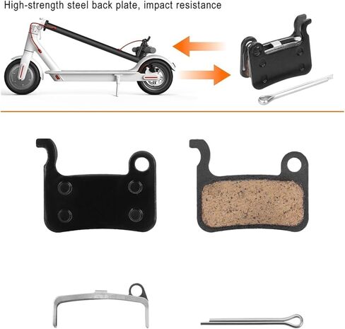 2 Pairs Brake Pads Compatible with Xiaomi 3 4 Pro Scooter Semi-Metallic Or Fill-Metallic MI 3 Brake Disc Pad Zoom XTECH HB100 Hydraulic Brake MTB Brake Disc Replacement Parts in Saudi Arabia