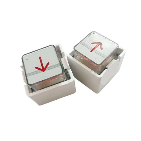 10pcs BA160 DA200 Elevator Push Button Without Braille Green Back Push Button Red Light Elevator Spare Parts Lift Spare Parts in Saudi Arabia