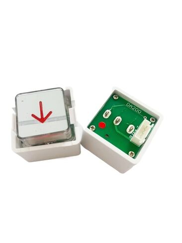 10pcs BA160 DA200 Elevator Push Button Without Braille Green Back Push Button Red Light Elevator Spare Parts Lift Spare Parts in Saudi Arabia