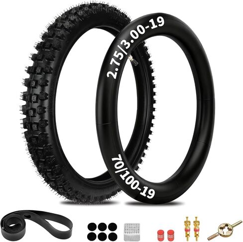 70/100-19 and 80/100-19 Dirt Bike Tire Tube Compatible with Surron Light Bee X LBX Electric Dirt Bike Talaria, 3.00-19 Front & Rear Tire Inner Tube for Segway X260 ERide Pro E-Bike Motorcycle in Saudi Arabia