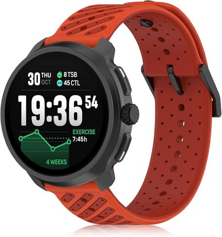 أحزمة بديلة من السيليكون مقاس 22 مم متوافقة مع Suunto RACE/RACE 2/RUN/Race S/Vertical/9 Peak Pro/9 Peak/5 Peak، أشرطة ساعة ذكية ناعمة ومسامية للنساء والرجال in Kuwait