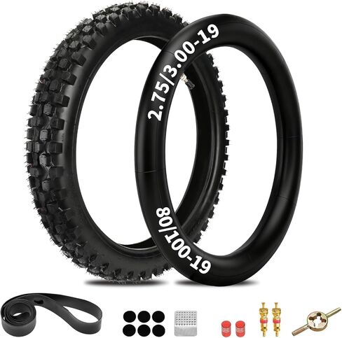 70/100-19 and 80/100-19 Dirt Bike Tire Tube Compatible with Surron Light Bee X LBX Electric Dirt Bike Talaria, 3.00-19 Front & Rear Tire Inner Tube for Segway X260 ERide Pro E-Bike Motorcycle in Saudi Arabia