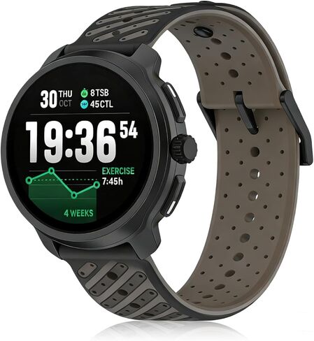 أحزمة بديلة من السيليكون مقاس 22 مم متوافقة مع Suunto RACE/RACE 2/RUN/Race S/Vertical/9 Peak Pro/9 Peak/5 Peak، أشرطة ساعة ذكية ناعمة ومسامية للنساء والرجال in Kuwait