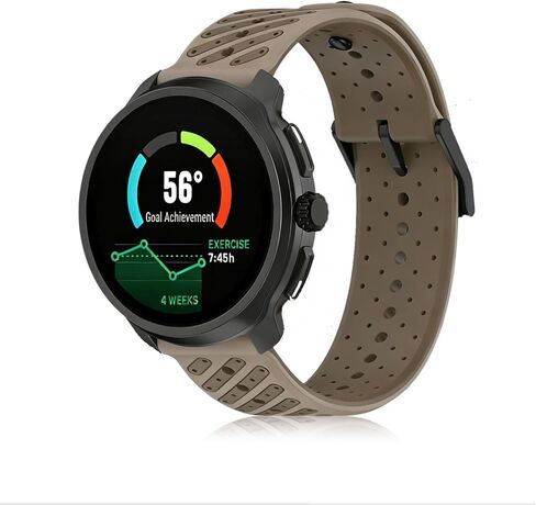 أحزمة بديلة من السيليكون مقاس 22 مم متوافقة مع Suunto RACE/RACE 2/RUN/Race S/Vertical/9 Peak Pro/9 Peak/5 Peak، أشرطة ساعة ذكية ناعمة ومسامية للنساء والرجال in Kuwait