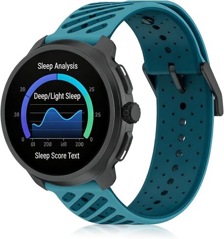 أحزمة بديلة من السيليكون مقاس 22 مم متوافقة مع Suunto RACE/RACE 2/RUN/Race S/Vertical/9 Peak Pro/9 Peak/5 Peak، أشرطة ساعة ذكية ناعمة ومسامية للنساء والرجال in Kuwait