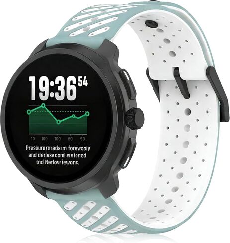 أحزمة بديلة من السيليكون مقاس 22 مم متوافقة مع Suunto RACE/RACE 2/RUN/Race S/Vertical/9 Peak Pro/9 Peak/5 Peak، أشرطة ساعة ذكية ناعمة ومسامية للنساء والرجال in Kuwait