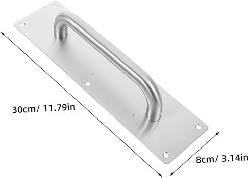 2Pcs Stainless Steel Square Push Pull Door Handle for Sliding Barn Doors Cabinets and Furniture Durable Design for Modern Interiors in Saudi Arabia