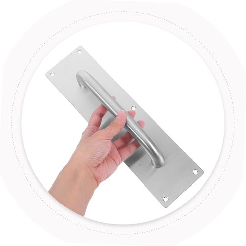 2Pcs Stainless Steel Square Push Pull Door Handle for Sliding Barn Doors Cabinets and Furniture Durable Design for Modern Interiors in Saudi Arabia