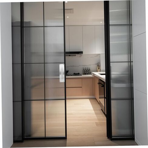 2Pcs Stainless Steel Square Push Pull Door Handle for Sliding Barn Doors Cabinets and Furniture Durable Design for Modern Interiors in Saudi Arabia