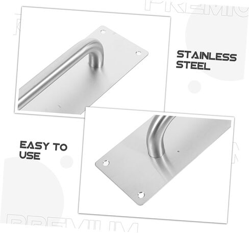 2Pcs Stainless Steel Square Push Pull Door Handle for Sliding Barn Doors Cabinets and Furniture Durable Design for Modern Interiors in Saudi Arabia