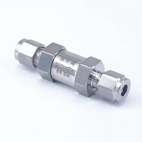 One-Way Check Valve Suitable for 6 mm Outer Diameter Pipe SS316 one-Way Check Valve Check Valve Water Gas Oil in Saudi Arabia