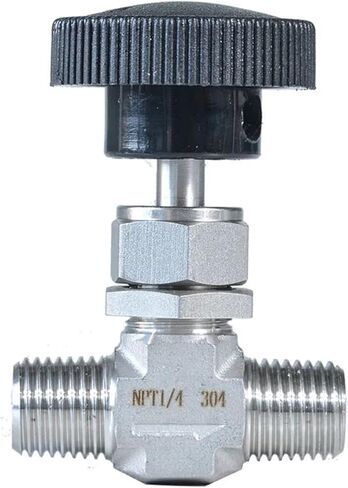 متر موضوع خارجي غلوب صمام 1/4 "3/8" 1/2 "304 الفولاذ المقاوم للصدأ موضوع خارجي صمام إبرة (1/4") in Kuwait