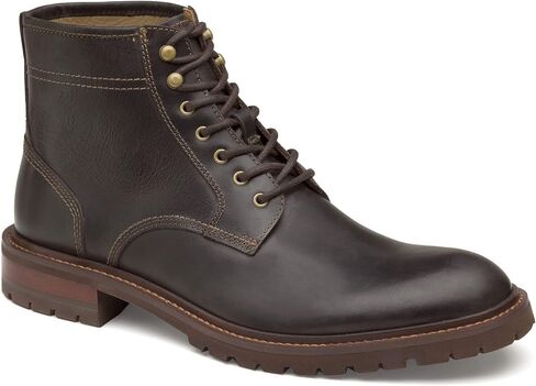Johnston & Murphy Men’s Barrett Plain Toe Boot | Full-Grain Leather or Suede | Advanced Cushioning | Tonal & Heathered Laces | Superior Comfort in Kuwait