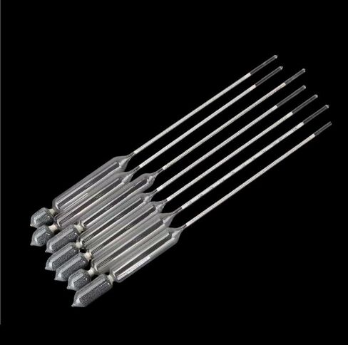 2PCS/lot Glass Densitometers Chemical Laboratory Glass Liquid Hydrometer Densimeter Density Meter 1.0-0.1kg/m3, 1.1-1.2kg/m3(2PC 1.1-1.2) in Saudi Arabia