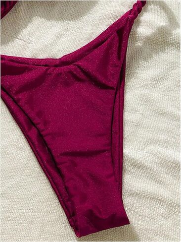 SHENHE Women's Push Up Underwire Bikini Set 2 Piece High Cut Cheeky Thong Brazilian Swimsuits in Saudi Arabia