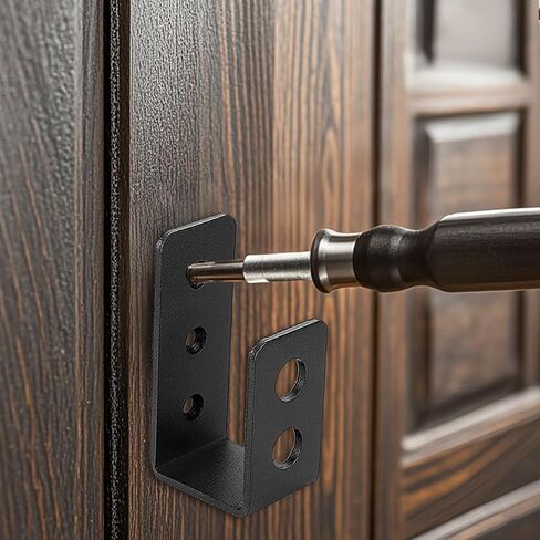 4 قطع من دعامات حاجز الباب، 2 × 4 دعامات حاجز للأبواب شديدة التحمل، دعامة فولاذية على شكل حرف U، دعامة على شكل حرف U لقوس الباب، المرآب، الحظيرة، السقيفة، أمان البوابة، شماعة الأدوات in Kuwait