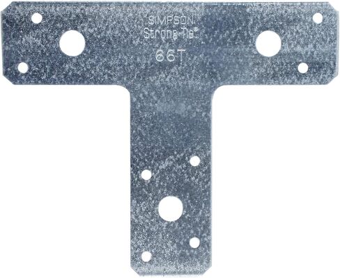 Simpson Strong-Tie 66T 6 in. x 5 in. 14-Gauge Galvanized T Strap (Pack of 10) in Saudi Arabia