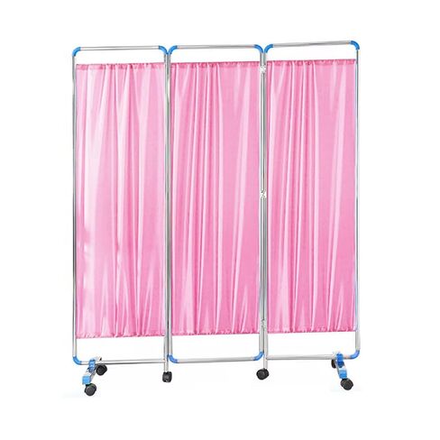 Mobile Privacy Screen,Nylon Fabric Standing Door Partition with Wheels,3/4/5/6 Panel Room Divider,for Clinics Salons Hospitals(Color 1,5-Panel) in Saudi Arabia