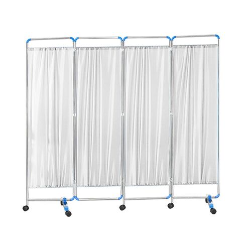 3/4/5/6 Panel Mobile Privacy Screen,Portable Room Divider,Nylon Fabric Standing Door Partition with Wheels,for Clinics Salons Hospitals(Blue,5-Panel) in Saudi Arabia